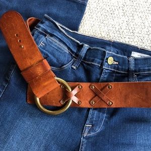 DKNY Leather Statement Belt